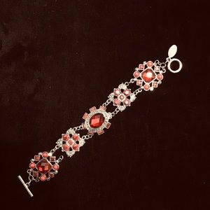 🌸SPRING SALE 🌼WHBM ruby red rhinestone bracelet